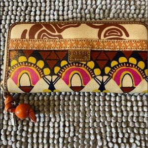 Fossil waxed wallet